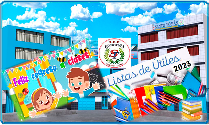 LISTAS DE ÚTILES ESCOLARES 2023: INICIAL-PRIMARIA- SECUNDARIA